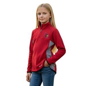 Gen2 Louisville Cardinals NCAA Extreme Team Logo 1/4 Zip Jacket Girls Size XL 16